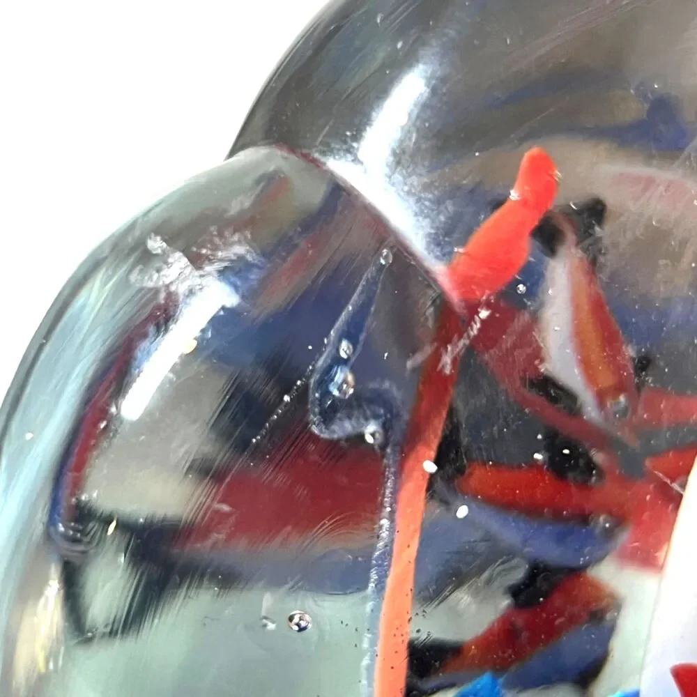 Art Glass Fish Aquarium Paperweight Sculpture Murano Style 5.5